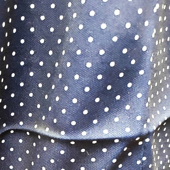 Vintage Navy & White polka dot 30's house dress - Picture 4 of 6